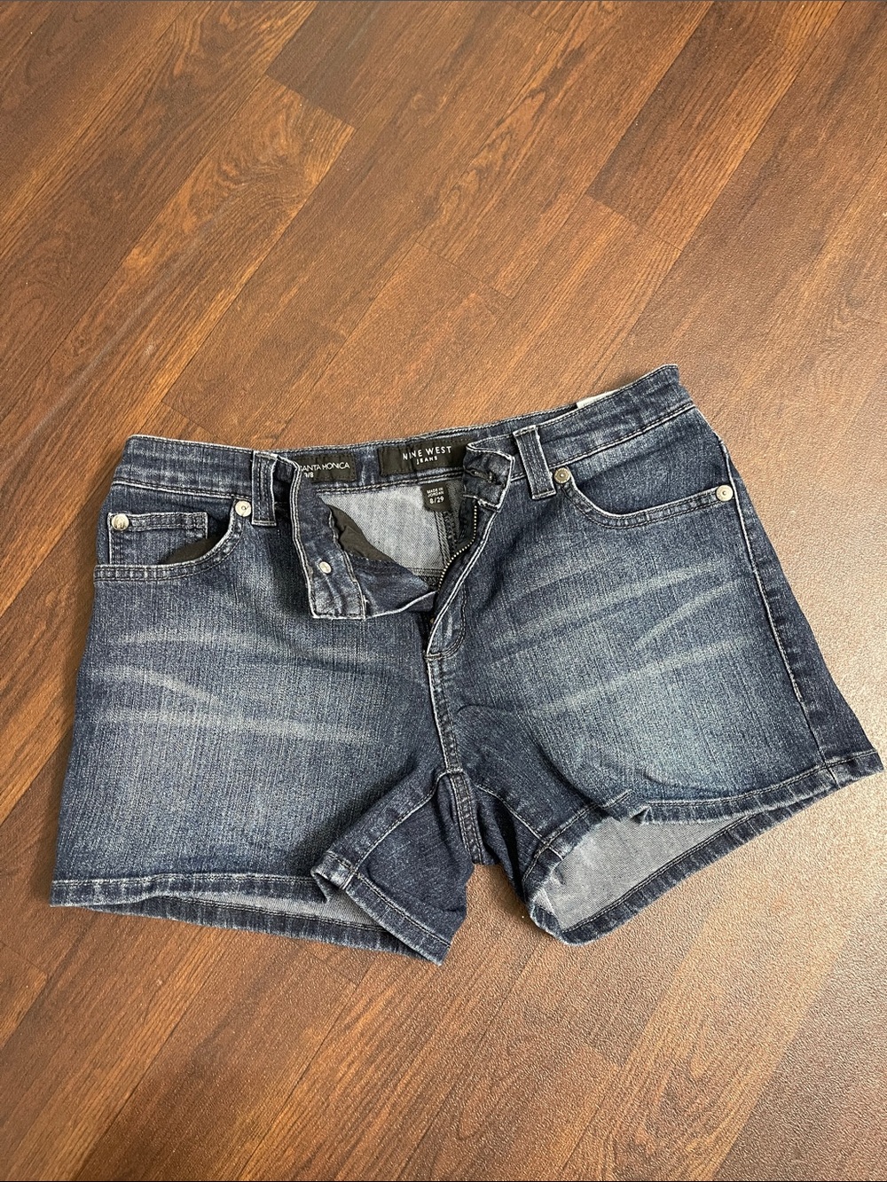 Nine West Dark Indigo Stretch Denim Jeans